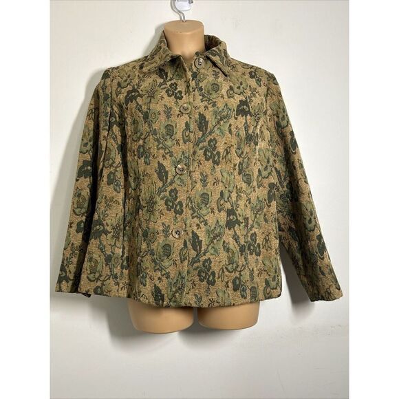 Liz Claiborne Women's Jacquard Tapestry Blazer Size 2X - Picture 1 of 5